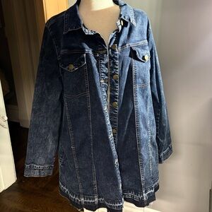LOGO by Lori Goldstein, Denim Jacket, Size‎ 22W